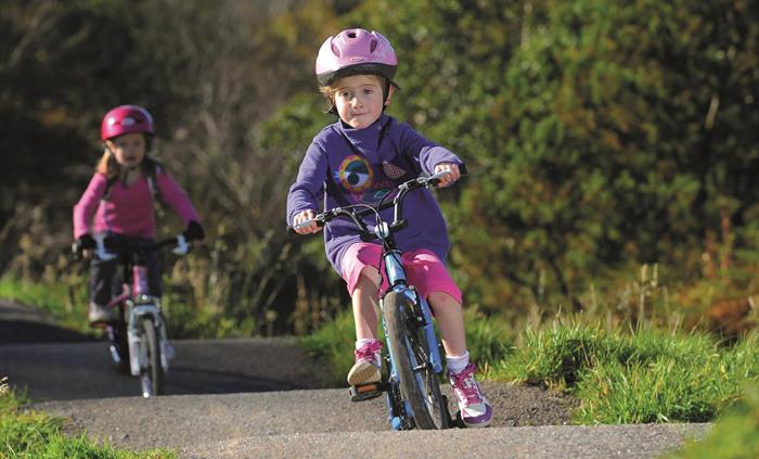 Mountain biking for children at Afan Forest Park